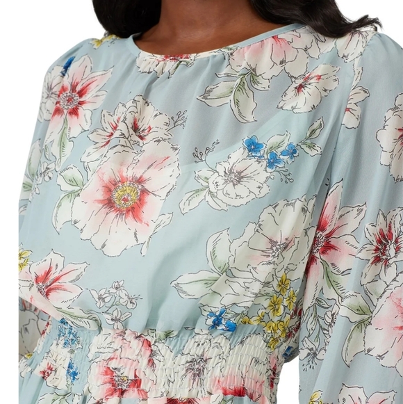 Louna Smocked Floral Long Sleeve Dress - Picture 5 of 14